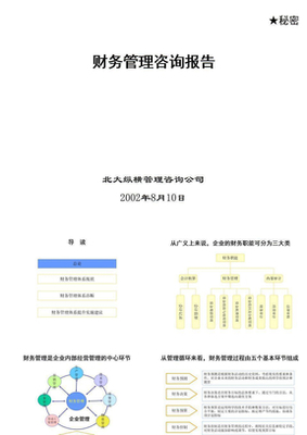 財(cái)務(wù)管理咨詢報(bào)告 價(jià)值、內(nèi)容與獲取途徑
